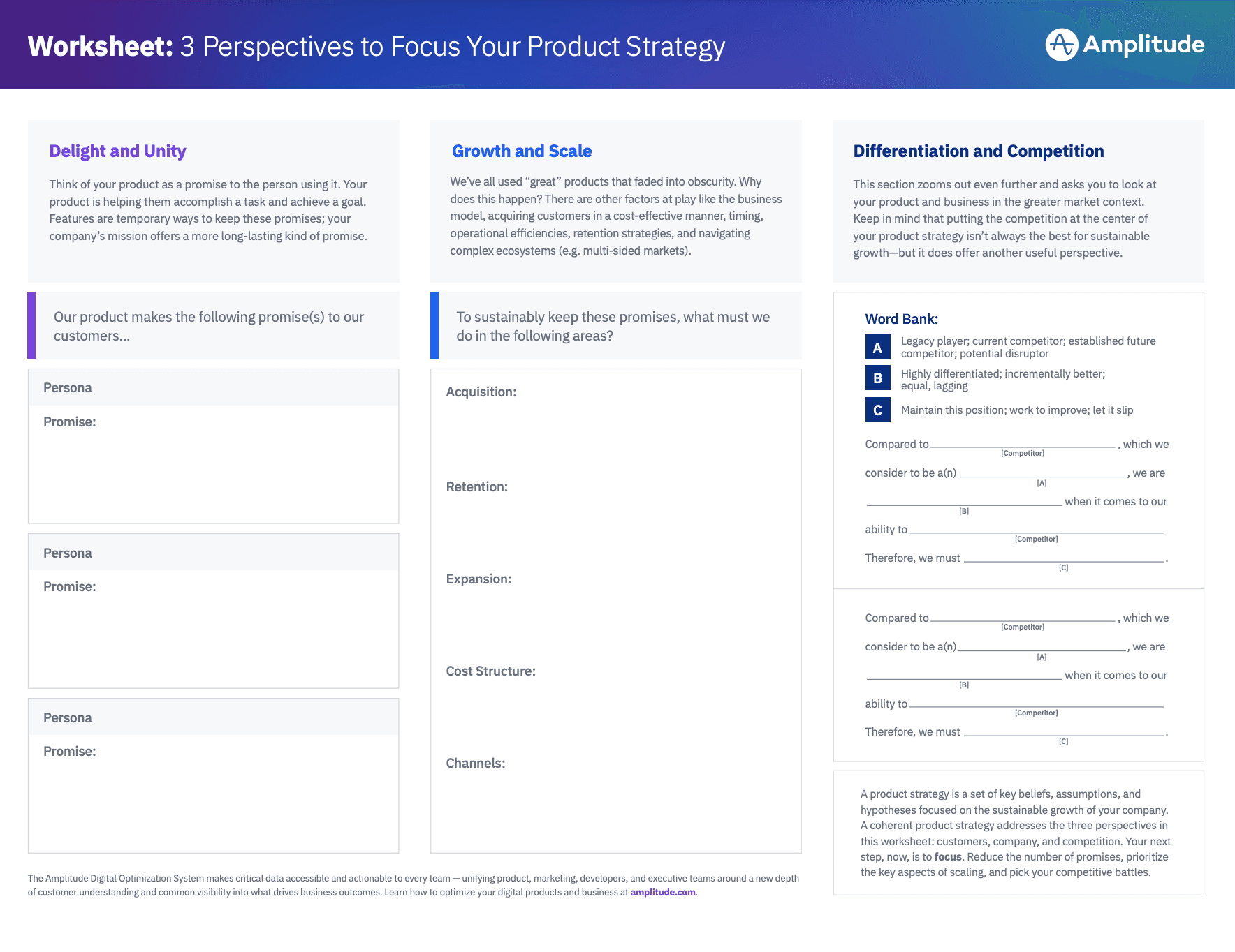 Product Strategy Template