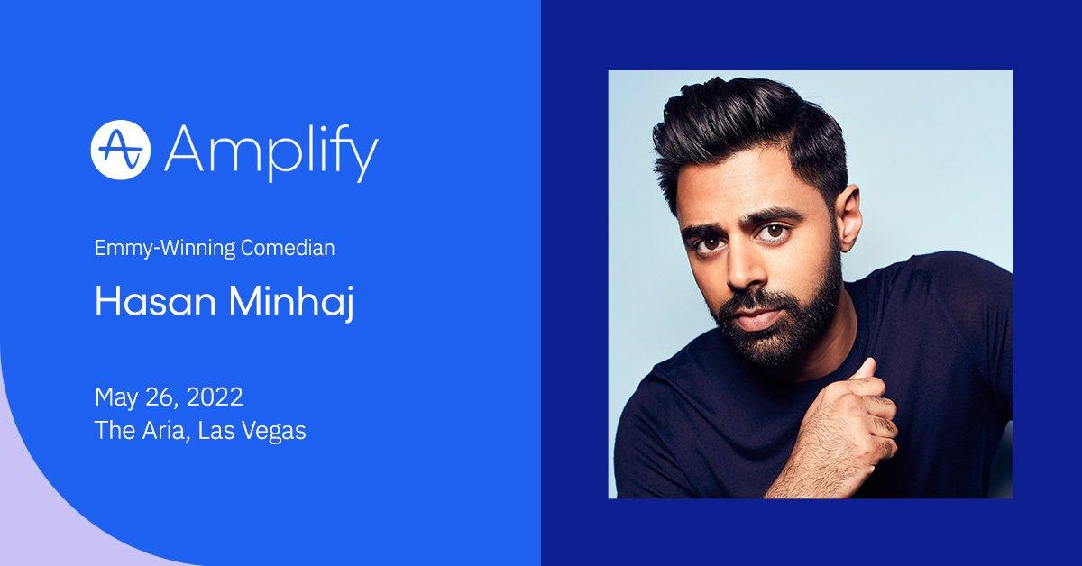 Comedian Hasan Minhaj is speaking at Amplify