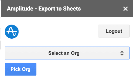 Amplitude Google Sheets Add-on-5