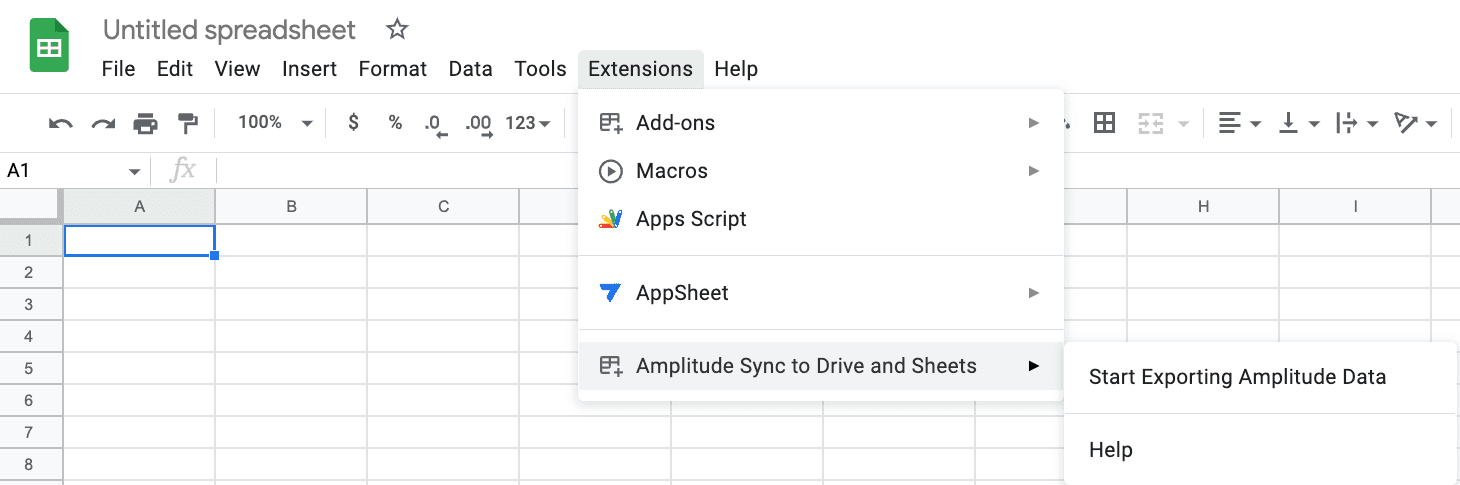 Amplitude Google Sheets Add-on-3