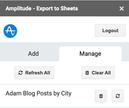 Amplitude Google Sheets Add-on-8