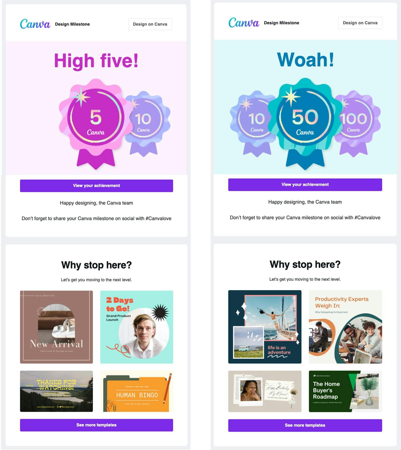 canva design badges with next steps